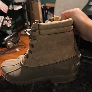 Tan and Brown Nautica Duck Boots